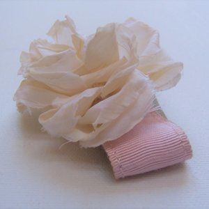 LOFT Fabric Flower Cuff Bracelet
